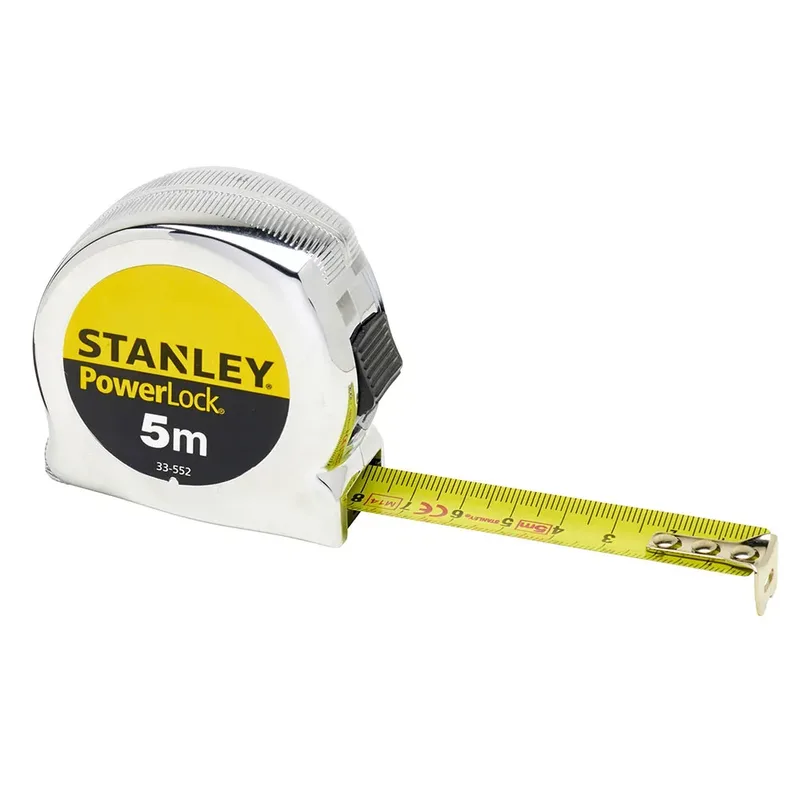 PowerLock - Rolmaat - 5m - 19mm - ABS Behuizing van Stanley, Chroom – productafbeelding 3 van 4