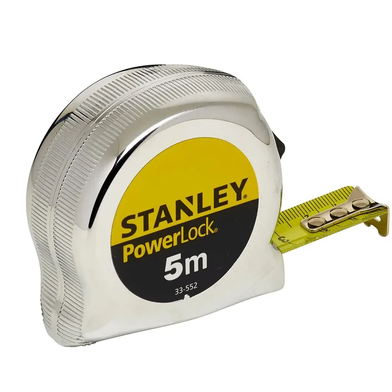PowerLock - Rolmaat - 5m - 19mm - ABS Behuizing van Stanley, Chroom – productafbeelding 4 van 4