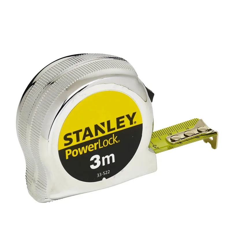 PowerLock - Rolmaat - 5m - 19mm - ABS Behuizing van Stanley, Chroom – productafbeelding 2 van 4