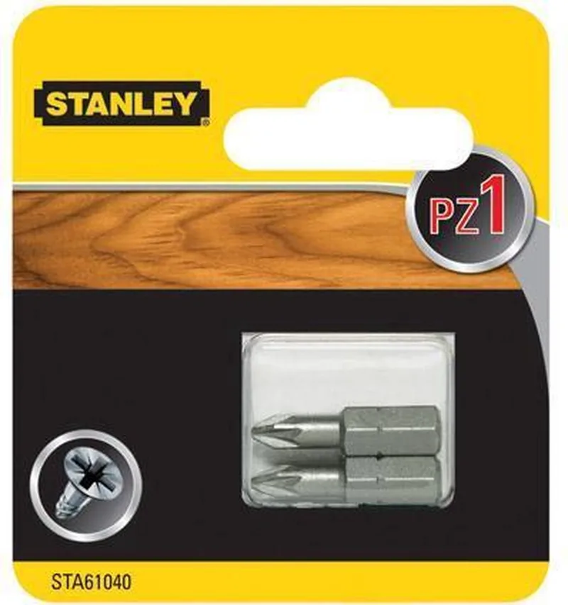 Pozidriv PZ1 Schroefbits - 25mm, Set van 2 från Stanley – produktbild