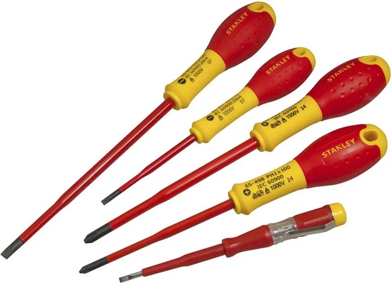 pro vde 5-delige schroevendraaierset de Stanley, Jaune – image du produit