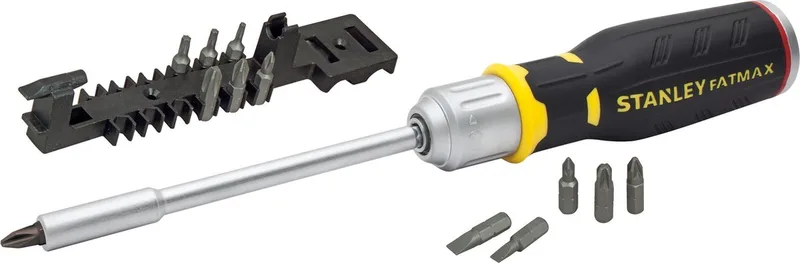 Ratelschroevendraaier 12 bits - FMHT0-62690 van Stanley, Zwart – productafbeelding