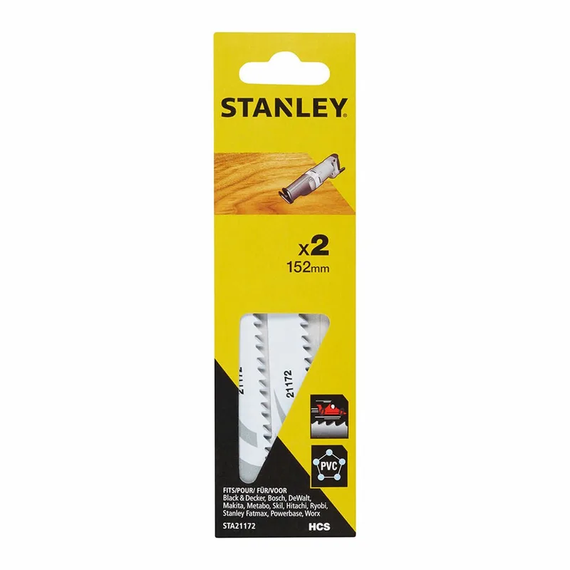 recipro zaagbladen 152mm hout/kunststof by Stanley – product image