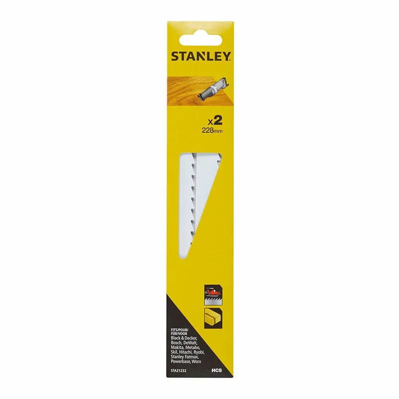 recipro zaagbladen 228mm hout/kunststof by Stanley – product image