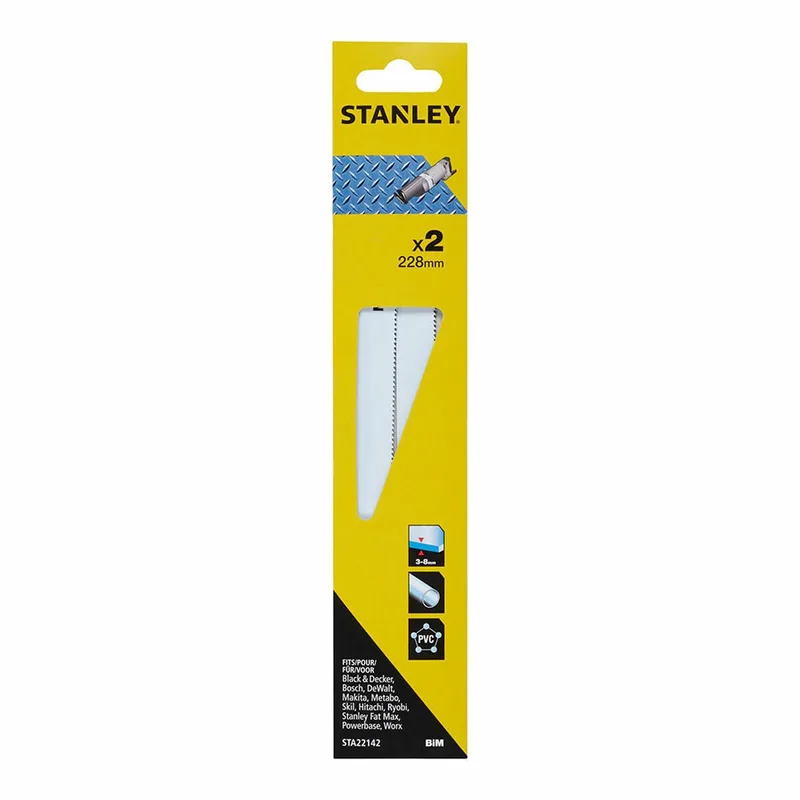recipro zaagbladen 228mm metaal von Stanley – Produktbild