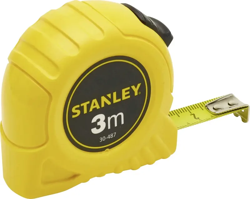 Rollbandmass 3m/13,0mm gelb Kunststoffgehäuse 1-30-487 Maßband 3 m de Stanley – image du produit 1 sur 2