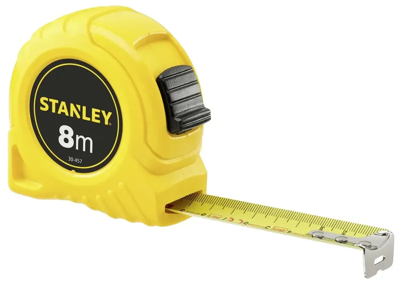 Rollbandmass 8m/25,0mm gelb Kunststoffgehäuse 0-30-457 Maßband 8 m Kunststoff de Stanley – image du produit 3 sur 3