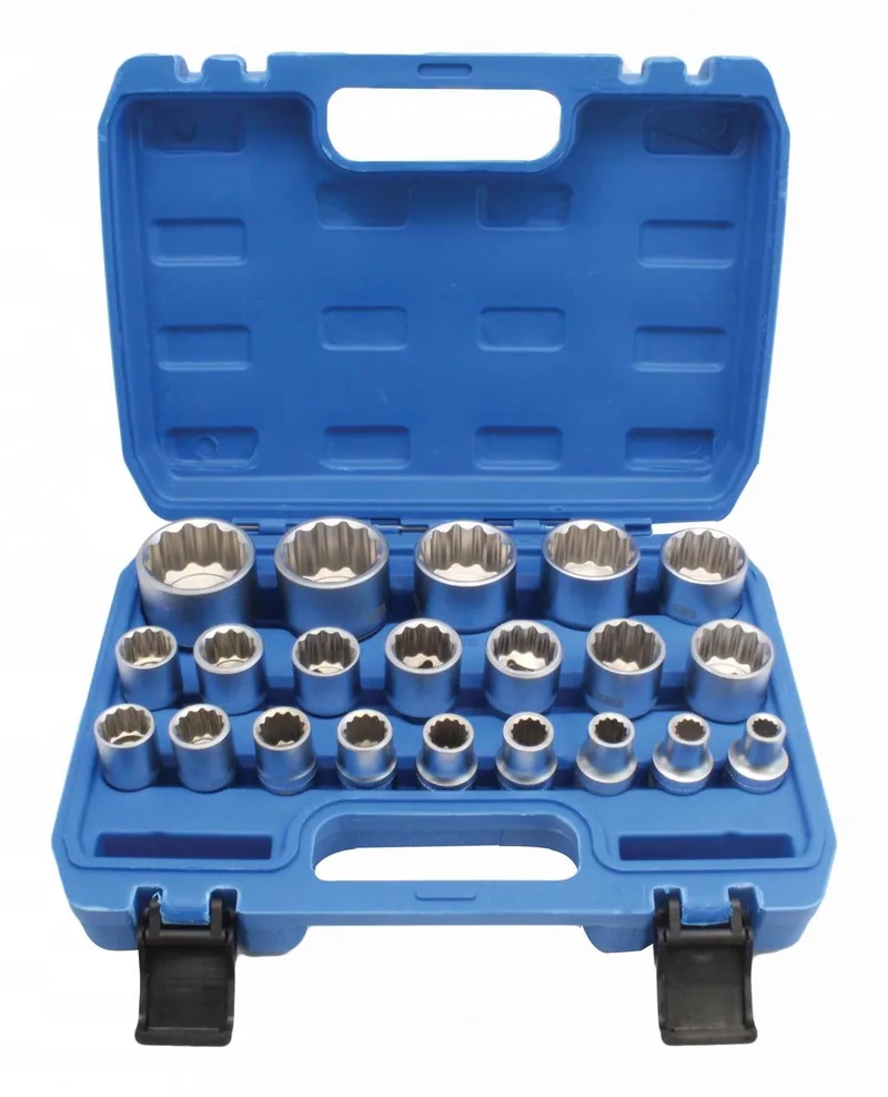 SATRA S-SHS21 - Dopsleutelset - 1/2" Aandrijving - 12-kantig - Cr-V Staal by Stanley, Silver – product image