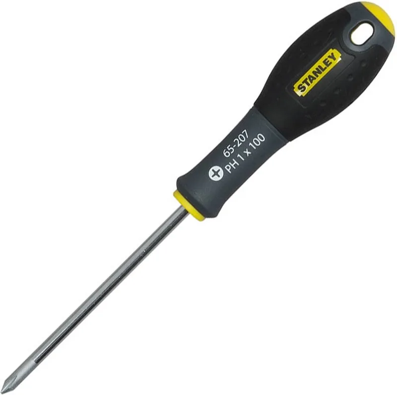 Schroevendraaier Phillips PH1 X 100mm van Stanley, Zwart – productafbeelding
