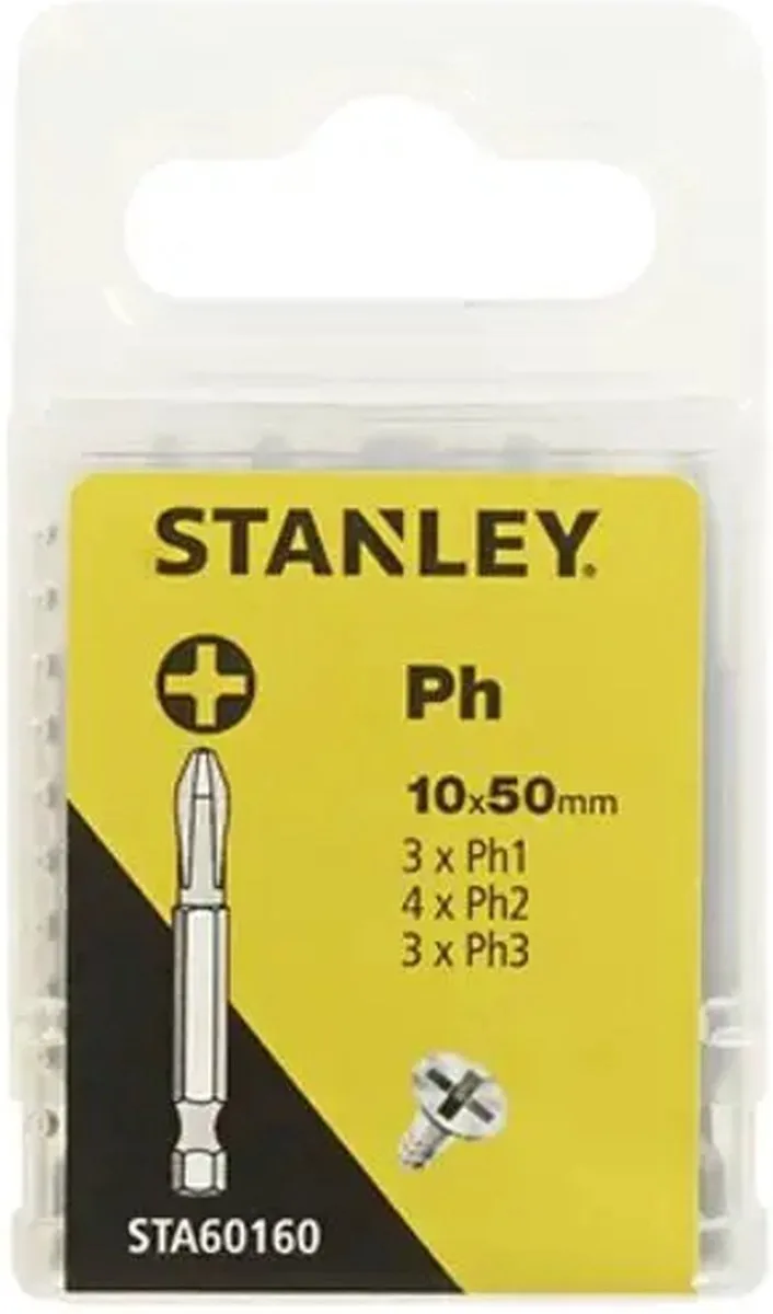 schroevendraaierbit Philips 10x50mm van Stanley – productafbeelding