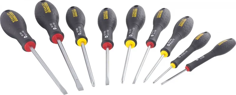Schroevendraaierset 10-delig - St/Par/Ph/Spanningszoeker - Schroevendraaier - Schroevendraaiers en Boren - 10 Stuk(s) by Stanley – product image