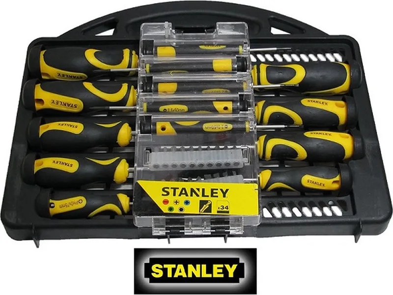 Schroevendraaierset 34delig - STHT0-62141 by Stanley, Black – product image