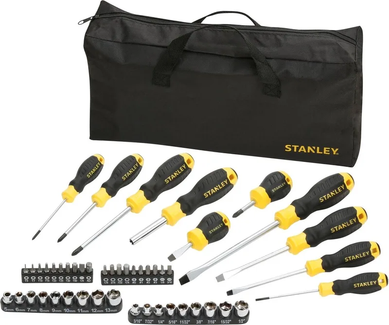 Schroevendraaierset 48-delig met tas - STHT0-70887 by Stanley, Black – product image