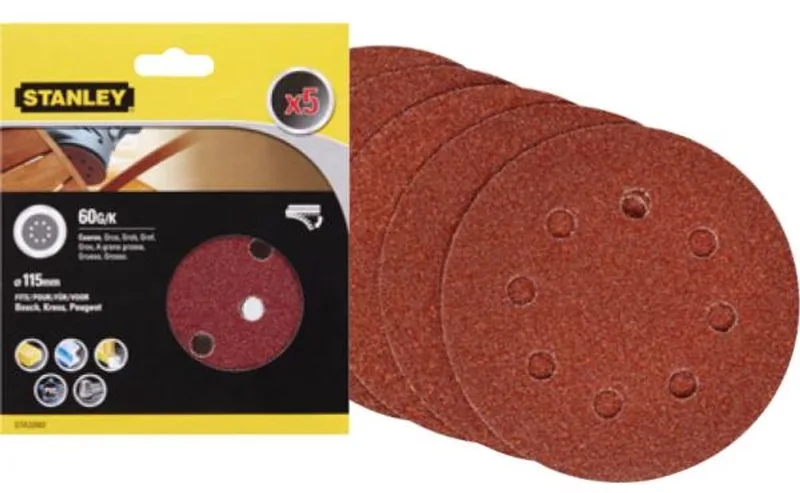 schuurschijf 115mm K80 5st by Stanley – product image
