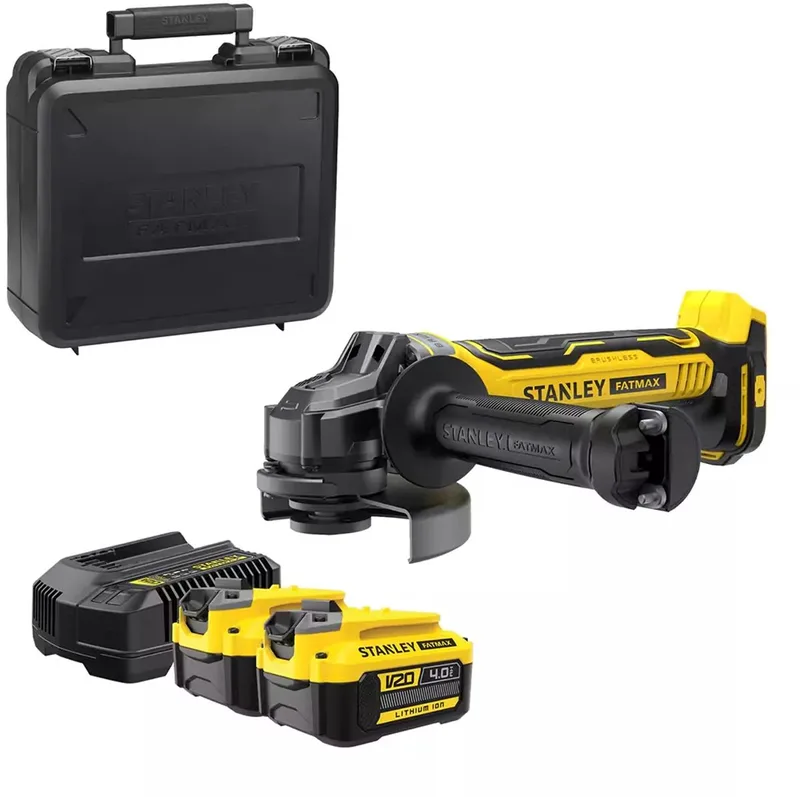 SFMCG700M2K FATMAX® V20 Accu Haakse Slijper 125mm Brushless 18V 4.0Ah in koffer de Stanley – image du produit