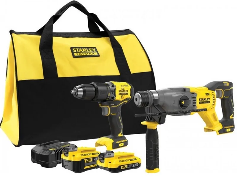 SFMCK216MDS-QW draadloze schroeftol en boorhamer met lader en softbag von Stanley – Produktbild
