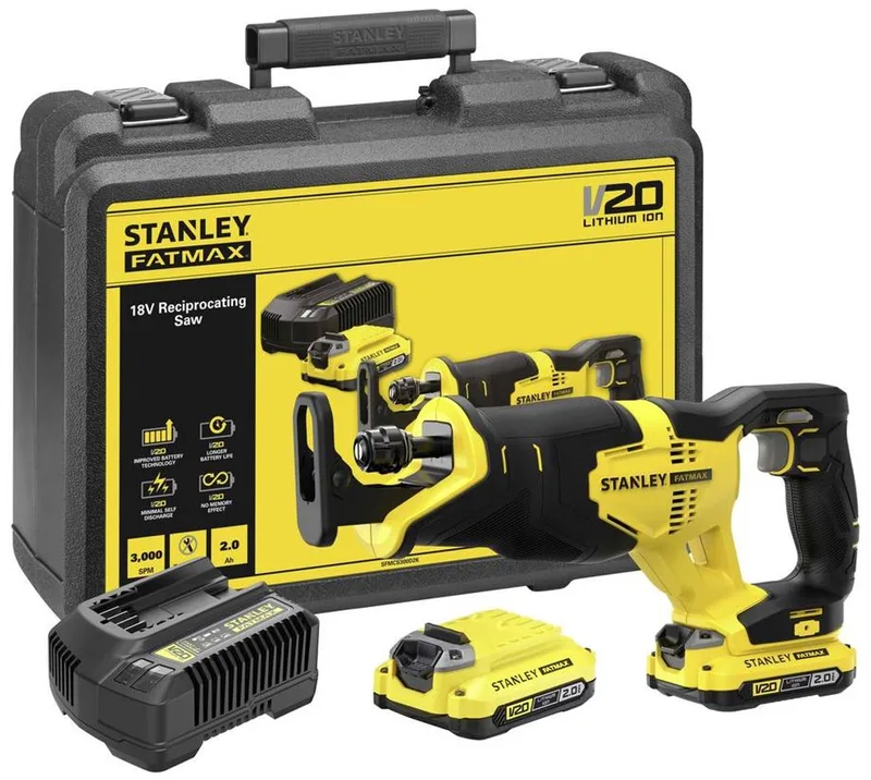 SFMCS300D2K FATMAX® V20 Accu Reciprozaag 18V 2.0Ah in Koffer by Stanley – product image