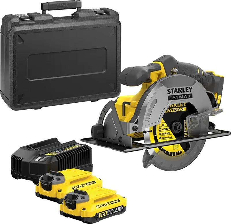 SFMCS550M2K FATMAX® V20 Accu Cirkelzaag 190mm Brushless 18V 4.0Ah in Koffer von Stanley – Produktbild