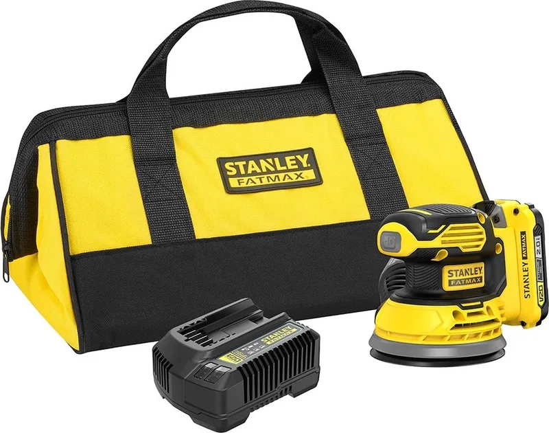 SFMCW220D1S FATMAX® V20 Accu Excentrische Schuurmachine 18V 2.0Ah in Tas by Stanley – product image