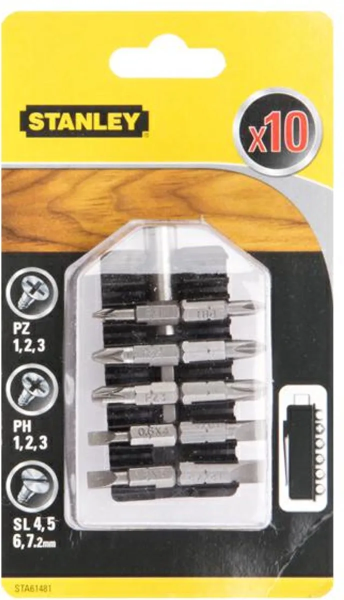 STA61481-XJ - Schroefbitset - Magnetische Houder - 25 mm - 10 Stuks by Stanley – product image