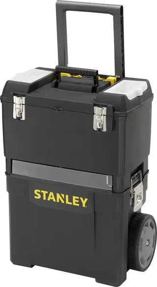 STANLEY 1-93-968 Stanley Mobile Work Centre - Koffer mit Rollen Werkzeugkasten unbestückt Schwarz by Stanley – product image 1 of 3