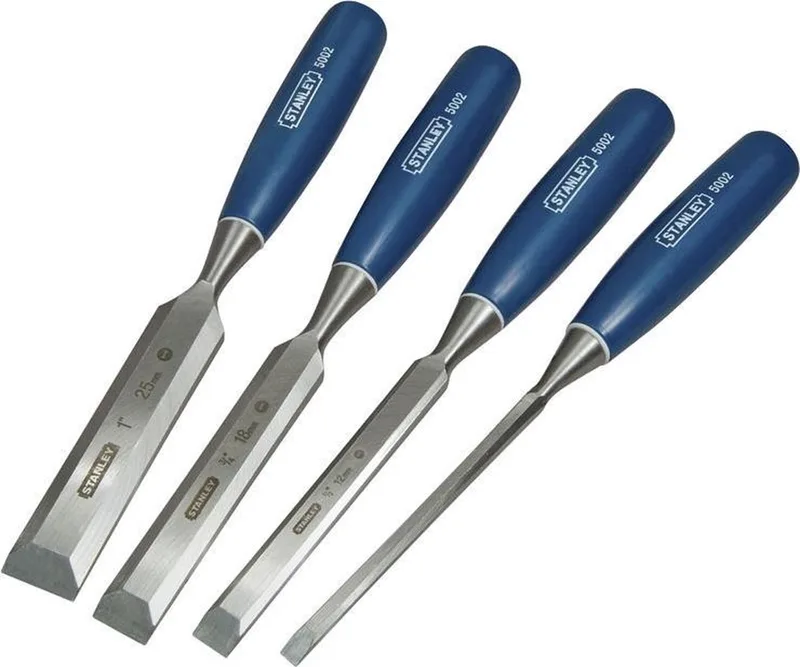 Stanley 4-delig Steekbeitelset Basic - 0-16-129 van Stanley – productafbeelding