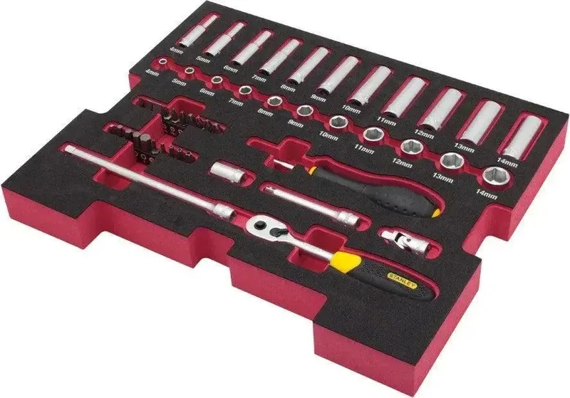 Stanley 48-delig Doppenset FatMax™ 1/4" in Pro-Stack Inlay - FMHT0-74295 by Stanley – product image