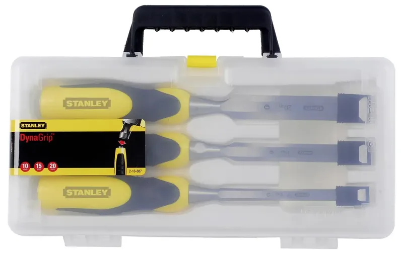 Steekbeitelset Dynagrip 3Dlg. (10.15.20 mm) - 2-16-887 von Stanley – Produktbild 2 von 2