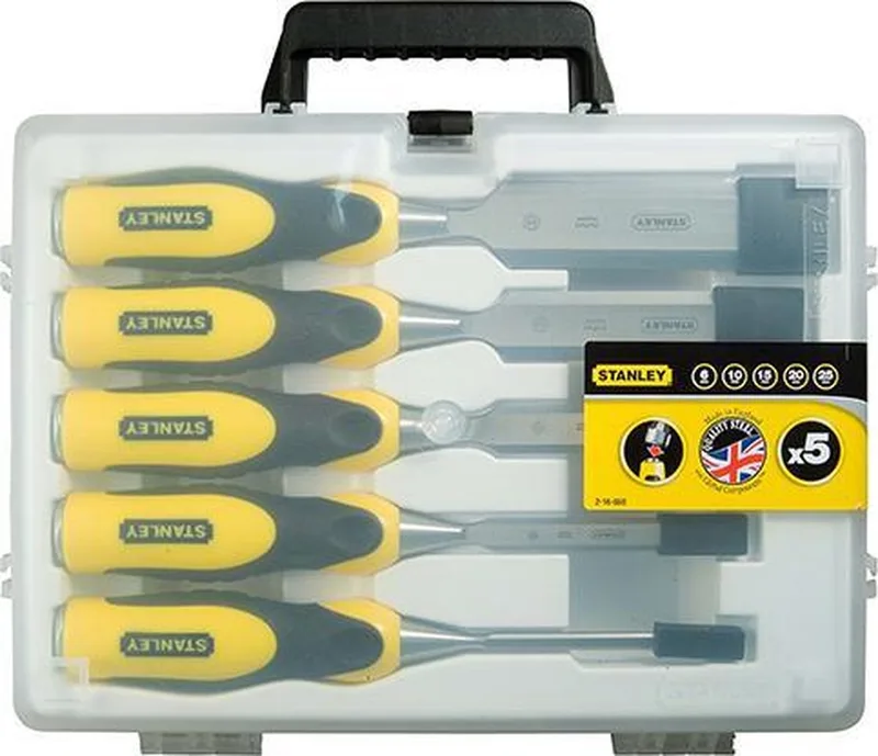 Steekbeitelset Dynagrip 5Dlg. (6.12.18.25.32 mm) - 2-16-885 van Stanley – productafbeelding
