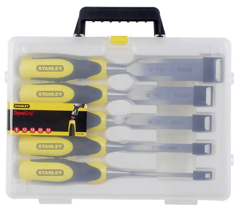 Steekbeitelset Dynagrip 5Dlg. (6.12.18.25.32 mm) - 2-16-885 fra Stanley – produktbillede 2 af 2