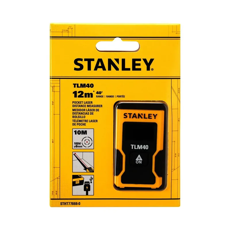 STHT77666-0 Pocket Laserafstandsmeter TLM40 - 12m by Stanley – product image 2 of 6