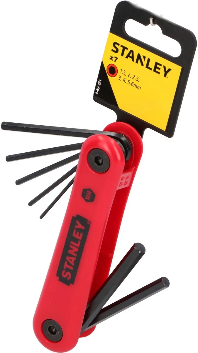 Stiftsleutelset 7 Dlg 1.5-6mm von Stanley, Gelb – Produktbild
