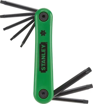 Stiftsleutelset 8 Dlg T9-T40 by Stanley, Green – product image 1 of 2
