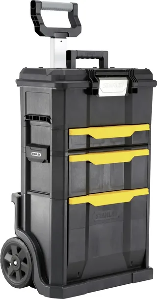 STST1-70344 Stanley Rollende Werkstatt 2-in-1, Trolley-Koffer, Schwarz, Gelb Werkzeugkasten unbestückt von Stanley – Produktbild 1 von 2