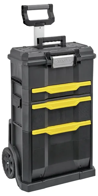 STST1-70344 Stanley Rollende Werkstatt 2-in-1, Trolley-Koffer, Schwarz, Gelb Werkzeugkasten unbestückt von Stanley – Produktbild 2 von 2