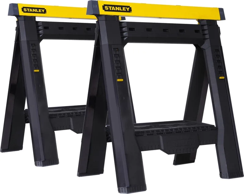 STST1-70559 - 2-zijdig - Verstelbare Zaagbok (paar) by Stanley, Yellow – product image