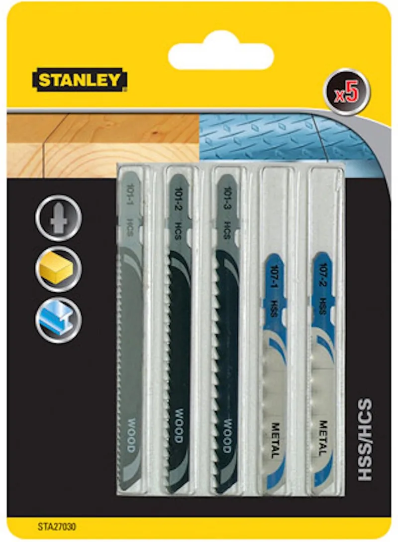 t-schacht set combi hout/MET decoupeerzaagbladen by Stanley – product image