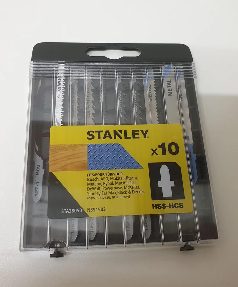 t-schacht set decoupeerzaagbladen 10 stuks by Stanley – product image