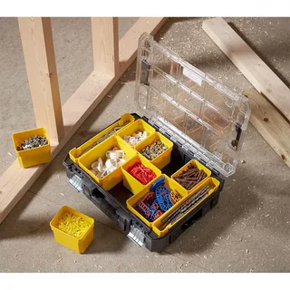 Tstak Organizer Compact - FMST82967-1 van Stanley, Transparant, Geel, Zwart – productafbeelding 3 van 4