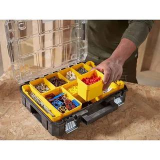 Tstak Organizer Compact - FMST82967-1 van Stanley, Transparant, Geel, Zwart – productafbeelding 4 van 4
