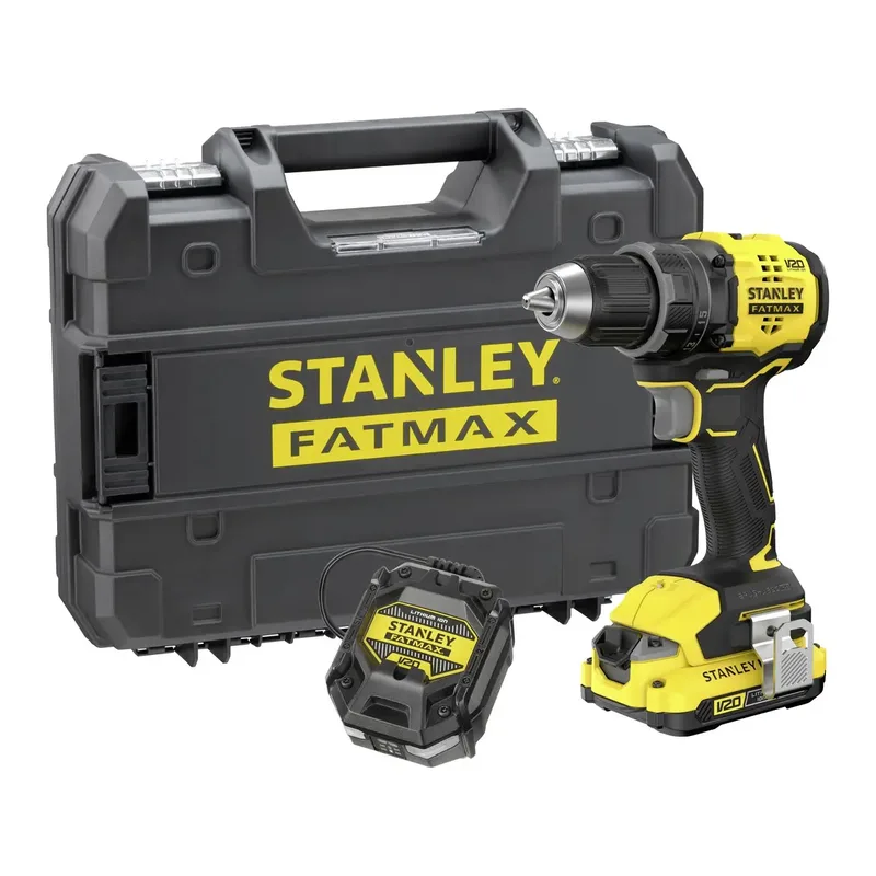 V 20 SFMCD714D1T-QW Akku-Bohrschrauber 18 V Li-Ion inkl. Akku, inkl. Ladegerät fra Stanley – produktbillede
