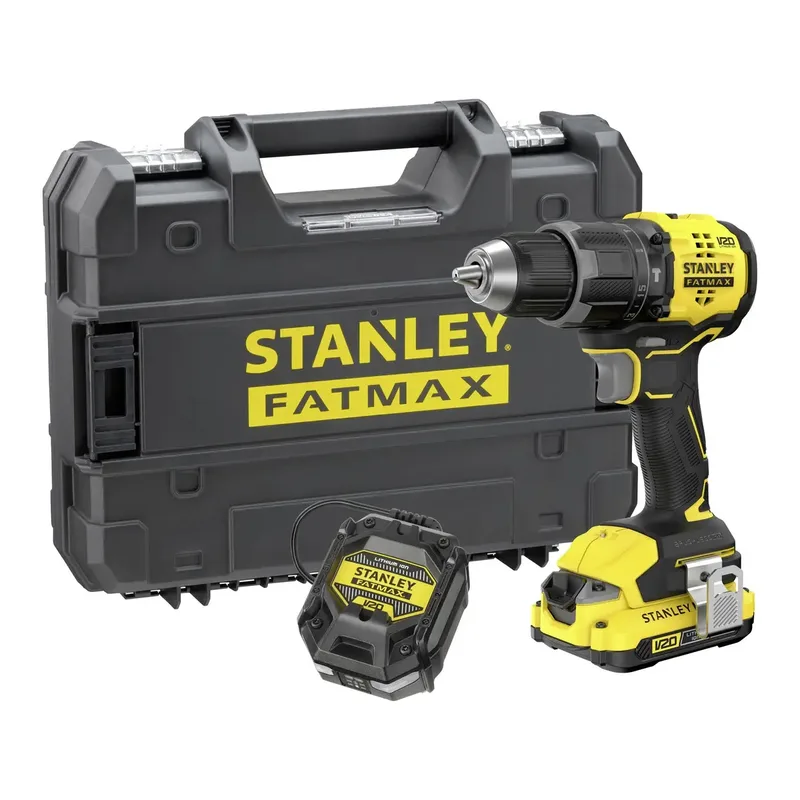 V 20 SFMCD716D1T-QW Akku-Schlagbohrschrauber 60 Nm 18 V Anzahl mitgelieferte Akkus 1 2 Ah Li-Ion inkl. Akku, inkl. Ladegerät från Stanley – produktbild