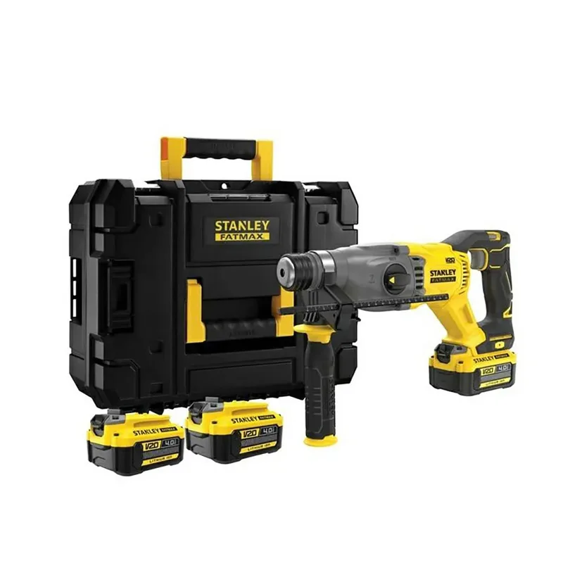 V 20 -Marteau perforateur-burineur sans fil 18 V 4 Ah Li-Ion + 2 batteries, + chargeur de Stanley – image du produit 2 sur 2
