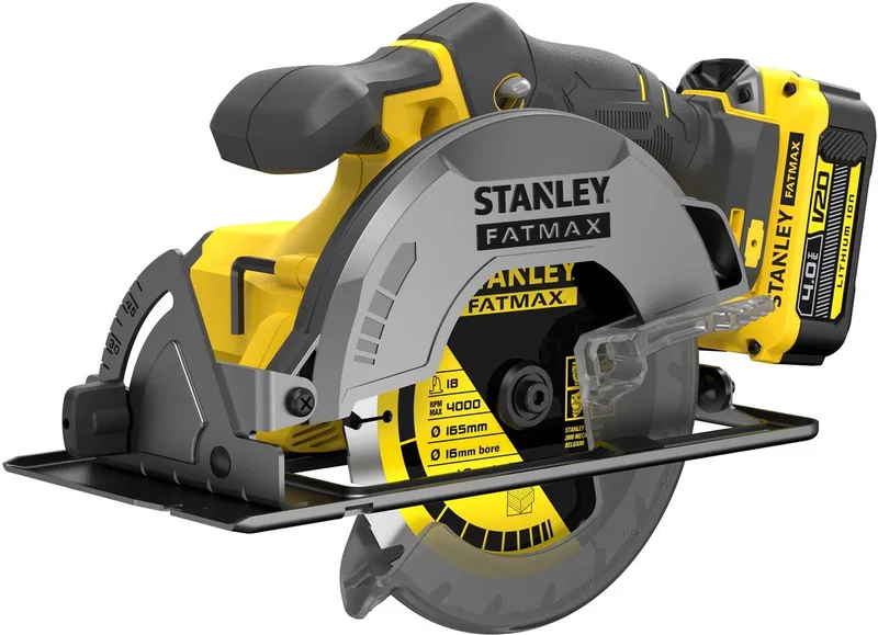 V20 18V Cirkelzaag 165mm in koffer (met 2x 4.0Ah accu en lader) SFMCS500M2K-QW de Stanley – image du produit