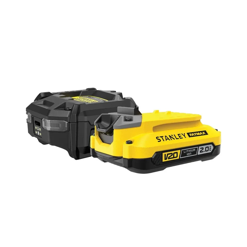 V20 SFMCF830B Brushless Slagschroevendraaier Set 18V – 2,0Ah Accu, Lader en 36-delige Bitset van Stanley – productafbeelding 3 van 4