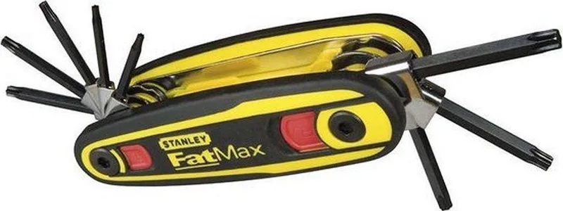 Vergrendelbare Stiftsleutelset torx (8delig) von Stanley, Gelb – Produktbild