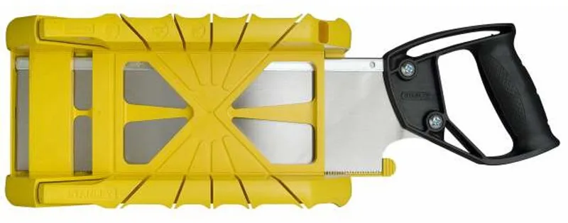 Verstekbak met Kapzaag - 350 mmx 14x mmx 95 mm - Kunststof fra Stanley – produktbillede 1 af 3