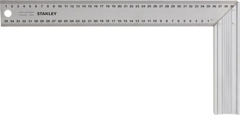 Winkelhaak 400 x 200mm - 1-45-687 van Stanley, Grijs – productafbeelding