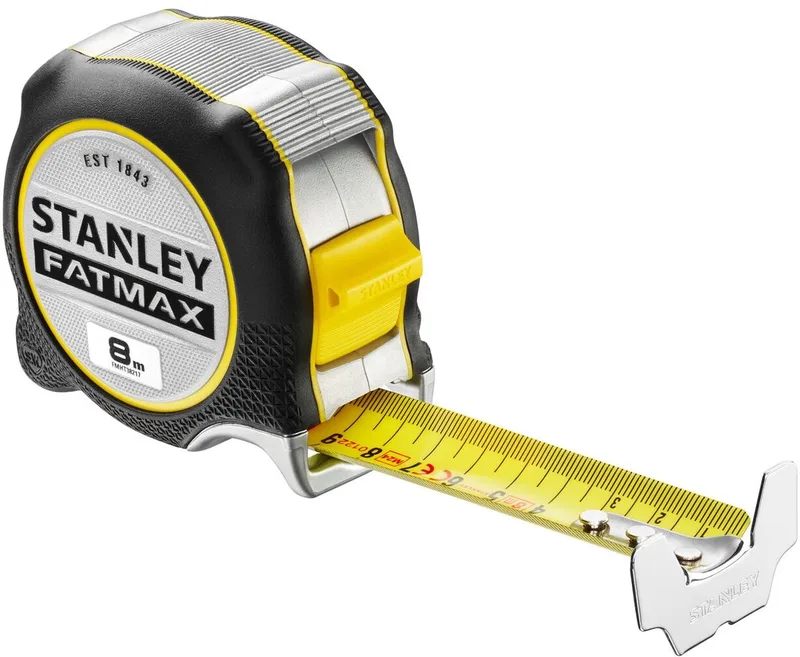Xtreme - Rolmaat - 8m - Ergonomische Behuizing - Blad Bescherming by Stanley, Kleurloos – product image