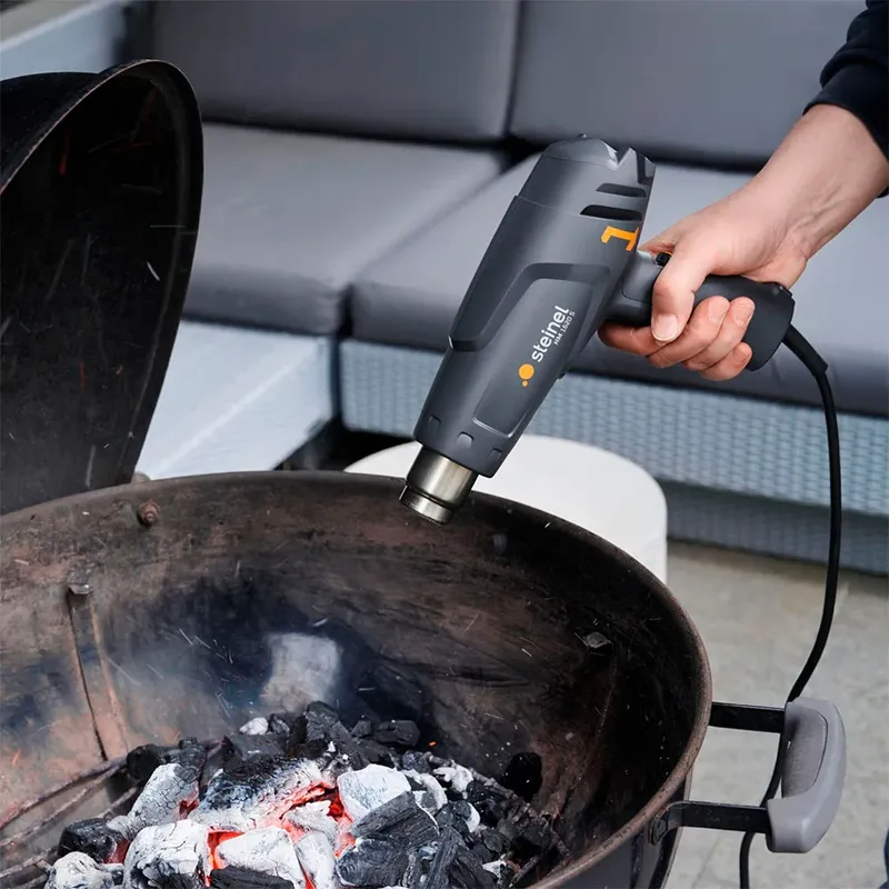 Heteluchtpistool HM1620S - 1600W - Verfafbrander - Temperatuur instelbaar op 300°C en 500°C - Luchtvolume instelbaar op 240-450l/min van Steinel – productafbeelding 6 van 6